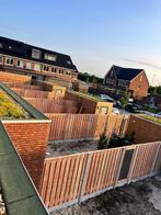 Hout-beton schutting vanaf €110,- per meter incl plaatsen!, Tuin en Terras, Ophalen, 1 tot 2 meter, 6 meter of meer, Nieuw