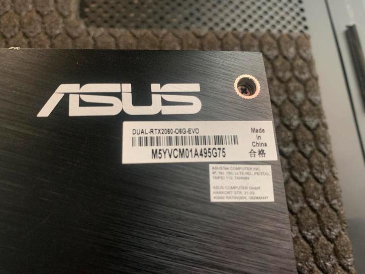 ASUS RTX 2060 EVO 6GB - Krachtige Grafische Kaart, Computers en Software, Videokaarten, Gebruikt, Nvidia, PCI-Express 3.0, GDDR6