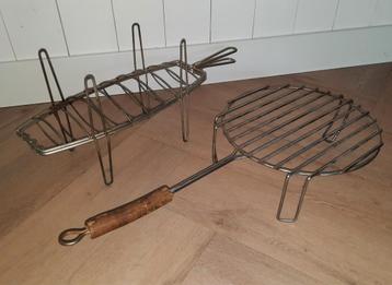Visrooster en vleesrooster Open haard/ barbecue  beschikbaar voor biedingen