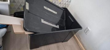 Opbergbak met deksel, op wieltjes  beschikbaar voor biedingen