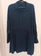 Mooie soepele blouse merk Janina, Ophalen, Blauw, Maat 42/44 (L), Zo goed als nieuw