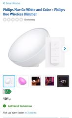 Philips Hue Go White and Color+Philips Wireless Dimmer NIEUW, Huis en Inrichting, Lampen | Overige, Ophalen of Verzenden, Zo goed als nieuw