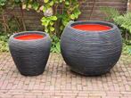 kunststof bloempotten. Set van 2., Tuin en Terras, Bloempotten, Ophalen, Kunststof, 40 cm of meer, Rond
