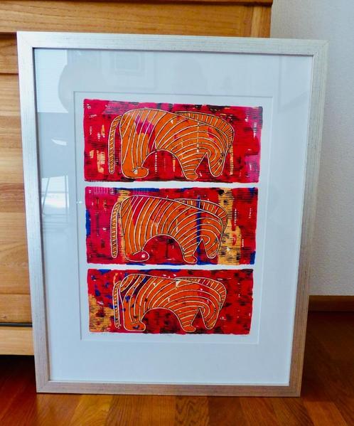 zeefdruk van Ans van Dijk, titel Prey, Antiek en Kunst, Kunst | Litho's en Zeefdrukken, Ophalen