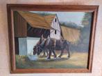 Eikenhouten lijst paarden schilderij, Ophalen
