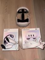 Meta Quest 3 (512GB) + Elite Strap (zo goed als nieuw), Spelcomputers en Games, Virtual Reality, Ophalen of Verzenden, Zo goed als nieuw
