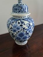 Vaas met deksel, Oud Delfts Blauw Aardewerk, Ophalen of Verzenden