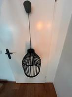 Zwarte Bamboe Hanglamp, Nieuw, Ophalen of Verzenden, Modern, Minder dan 50 cm