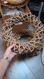 2 mooie echte rieten kransen, Ophalen, Zo goed als nieuw