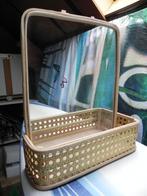 TE KOOP; WANDSPIEGELTJE MET BAKJE, Ophalen, Minder dan 50 cm, Zo goed als nieuw, Minder dan 100 cm