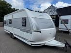 Hobby Vip 660 2016 | Airco | Brand Voortent, Caravans en Kamperen, Hobby, Bedrijf, Treinzit, Schokbreker