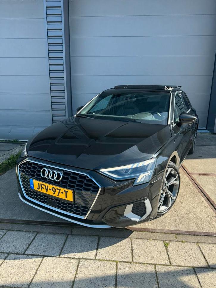 Audi A3 40 Tfsi e 204PK S-tronic 2021/S-LINE/PANORAMA/1E EIG, Auto's, Audi, Bedrijf, ABS, Adaptieve lichten, Adaptive Cruise Control