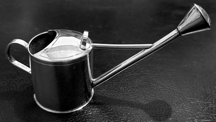 Antiek zilveren WATERGIETER als miniatuur Amsterdam 1737, Antiek en Kunst, Antiek | Goud en Zilver, Zilver, Ophalen of Verzenden