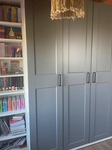 IKEA Pax kast Grimo grijs 200cm breed 236cm hoog - afbeelding 2