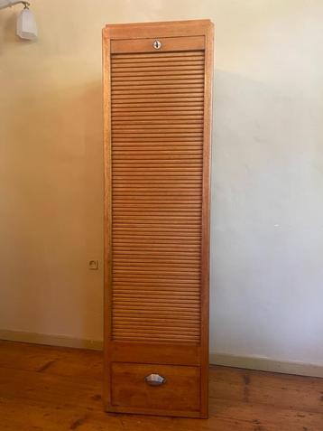 Rolluikkast Archiefkast Muziekkast art deco 1930 beuken Fr. beschikbaar voor biedingen