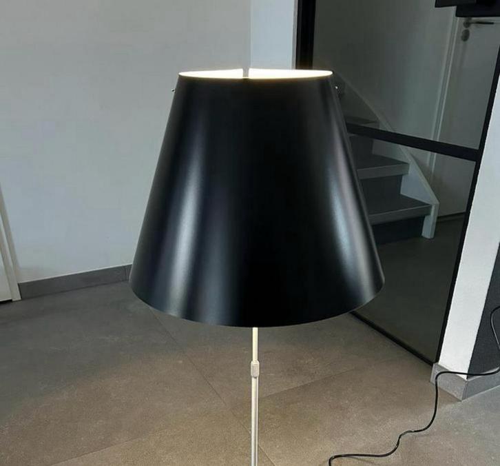 Costanza Luceplan touch dimbare design tafellamp gunmetal, Huis en Inrichting, Lampen | Tafellampen, Zo goed als nieuw, Ophalen of Verzenden