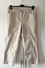 🌷ZGAN  beige stretch broek Samoon by Gerry Weber 42 44, Kleding | Dames, Verzenden, Beige, Maat 42/44 (L), Samoon by gerry weber