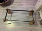Prachtige moderne glazen salontafel, Overige materialen, 100 tot 150 cm, Zo goed als nieuw, Luxe en moderne uittraling