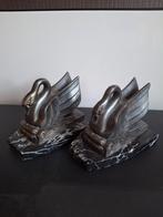 Antieke Zwanen Boekensteunen - Gesigneerd, Ophalen of Verzenden