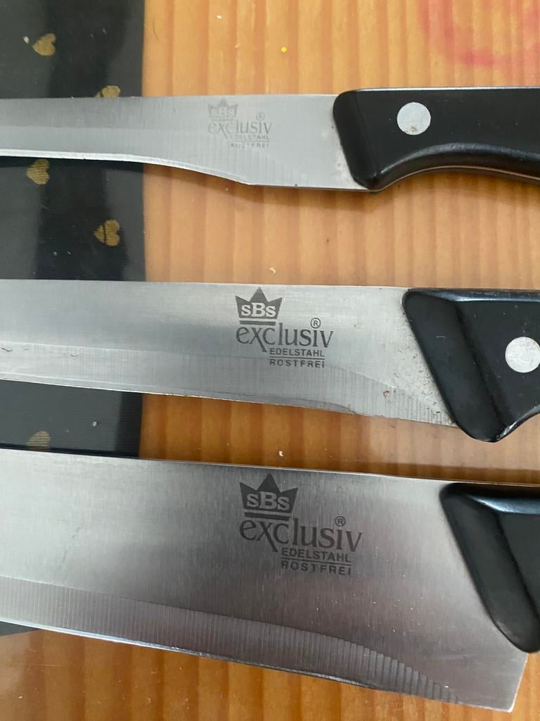 koks messen, Ophalen, Rvs of Chroom