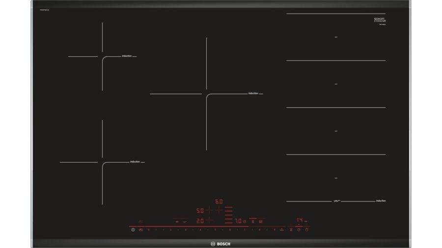 Bosch inductie kookplaat PXV875DC1E van 2399,- voor 1599,-, Witgoed en Apparatuur, Kookplaten, Ophalen, Nieuw, 4 kookzones, Inbouw
