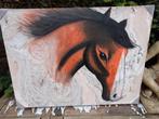 Schilderij "Het Paard", Olieverf op Canvas, Ophalen of Verzenden