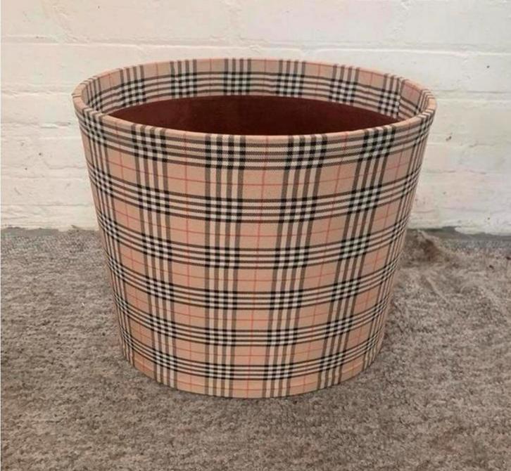 Prullenbak vintage Engelse Burberry prullenbak., Huis en Inrichting, Woonaccessoires | Prullenbakken, Ophalen of Verzenden