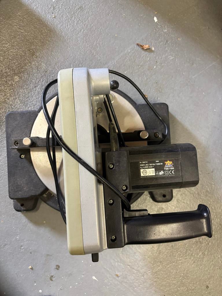 Top Craft TGS 1100 Cirkelzaag - Krachtig en Betrouwbaar, Ophalen, Gebruikt, Cirkelzaag, 600 tot 1200 watt