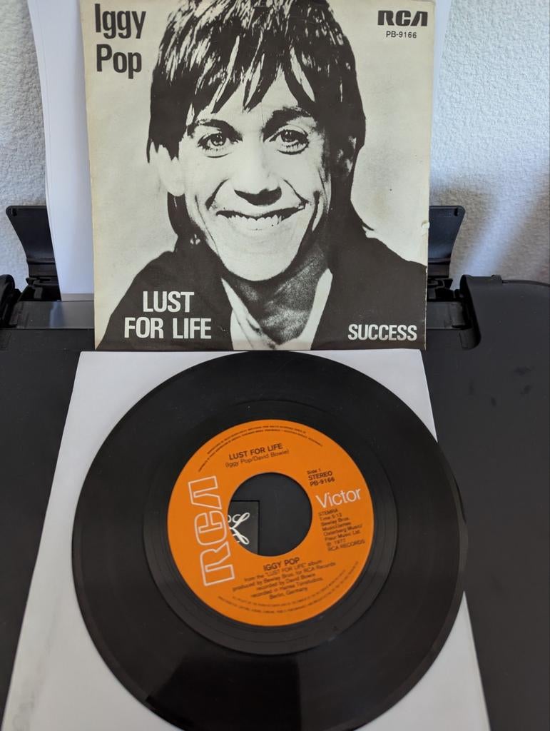 Iggy Pop - Lust For Life ( vinyl single), Ophalen of Verzenden, Gebruikt, Pop