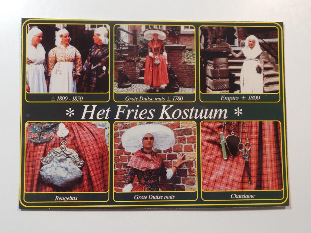 Friese Klederdracht Friesland Fries Kostuum, Verzamelen, Ansichtkaarten | Nederland, Ophalen of Verzenden, Ongelopen, Friesland