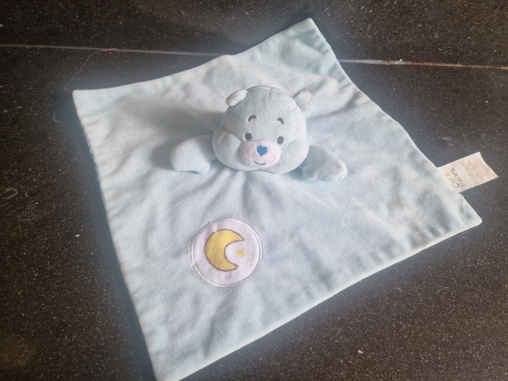 Originele Care Bears Baby Knuffeldoekje - Blauw Beertje, Gebruikt, Overige merken, Overige karakters, Blauw