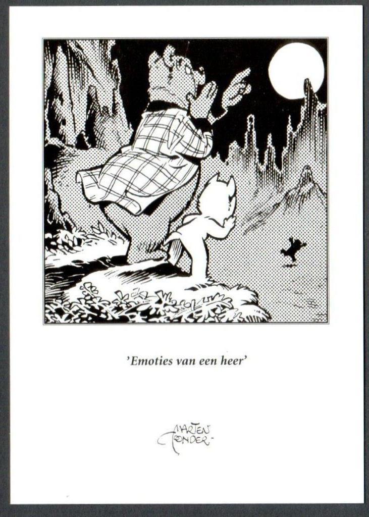 Kaart Bommel en Tom Poes - Emoties van een heer., Ophalen of Verzenden, Olivier B, Bommel en Tom Poes, Zo goed als nieuw, Overige typen