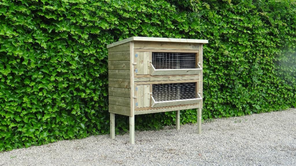 Konijnenhok Weypoort | Duurzame materialen, 110 cm of meer, Nieuw, Ophalen of Verzenden, 90 cm of meer