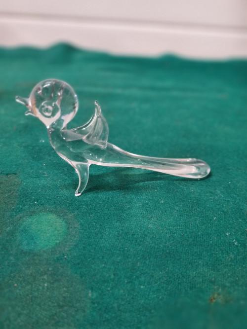 vogel van glas vintage handgeblazen, Verzamelen, Ophalen of Verzenden