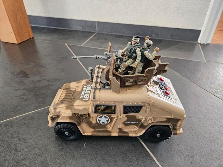 Soldier Force legervoertuig met figuren, Kinderen en Baby's, Speelgoed | Speelgoedvoertuigen, Gebruikt, Ophalen of Verzenden