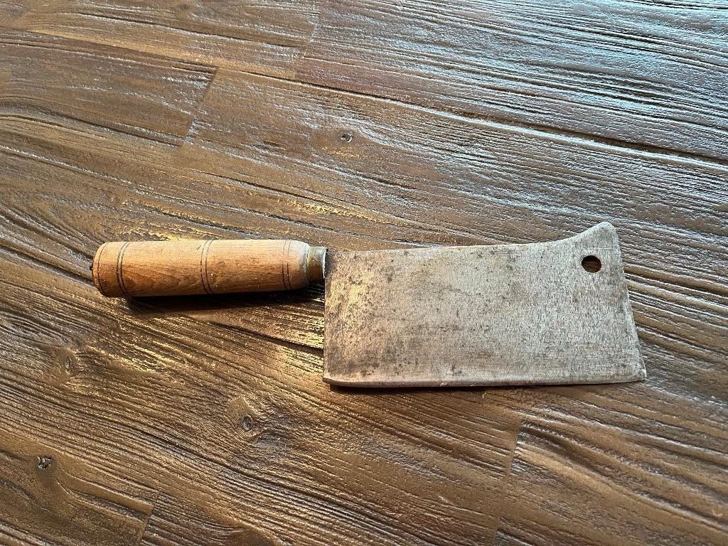 antieke vleesbijl, Ophalen of Verzenden