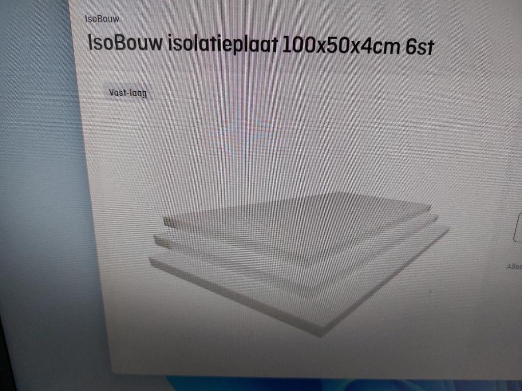 6 piepschuim platen 100x50x4cm nieuw, Doe-het-zelf en Verbouw, Isolatie en Afdichting, Ophalen, Nieuw, Piepschuim (Tempex), Minder dan 4 cm