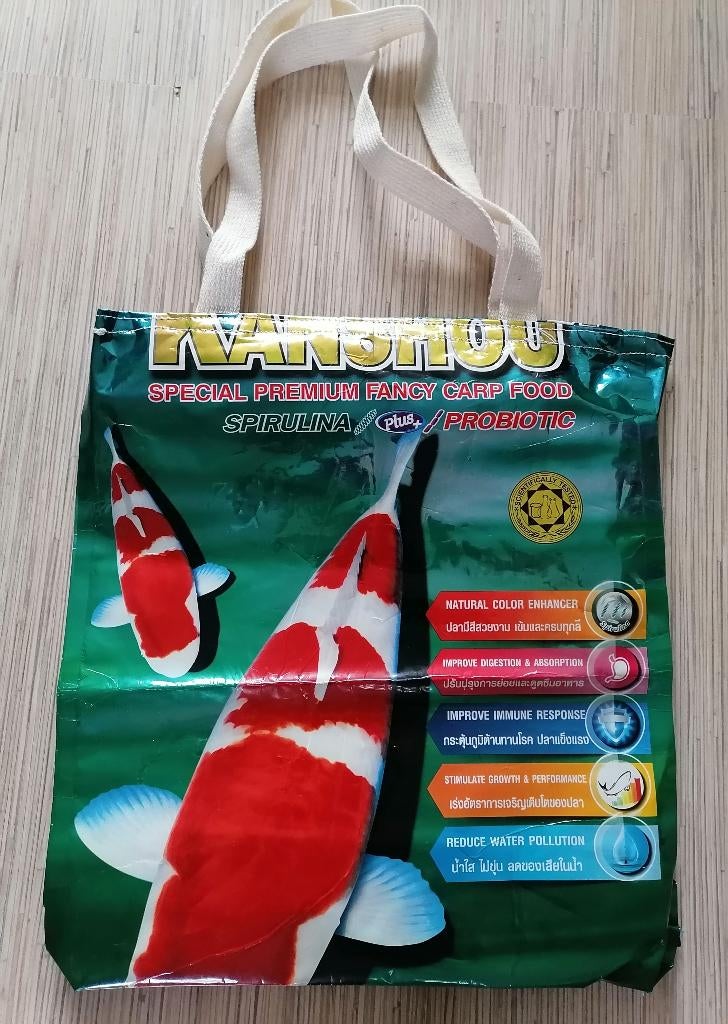 Nieuwe gerecyclede shopper van dierenvoedingszakken, Ophalen of Verzenden, Nieuw, Overige kleuren