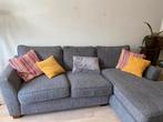 Grijze DFS hoekbank met afneembare hoezen, goede staat, 250 tot 300 cm, Gebruikt, 100 tot 125 cm, Ophalen of Verzenden