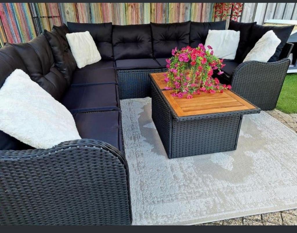 ZGAN LOUNGESET 9 PERS., Ophalen, Aluminium