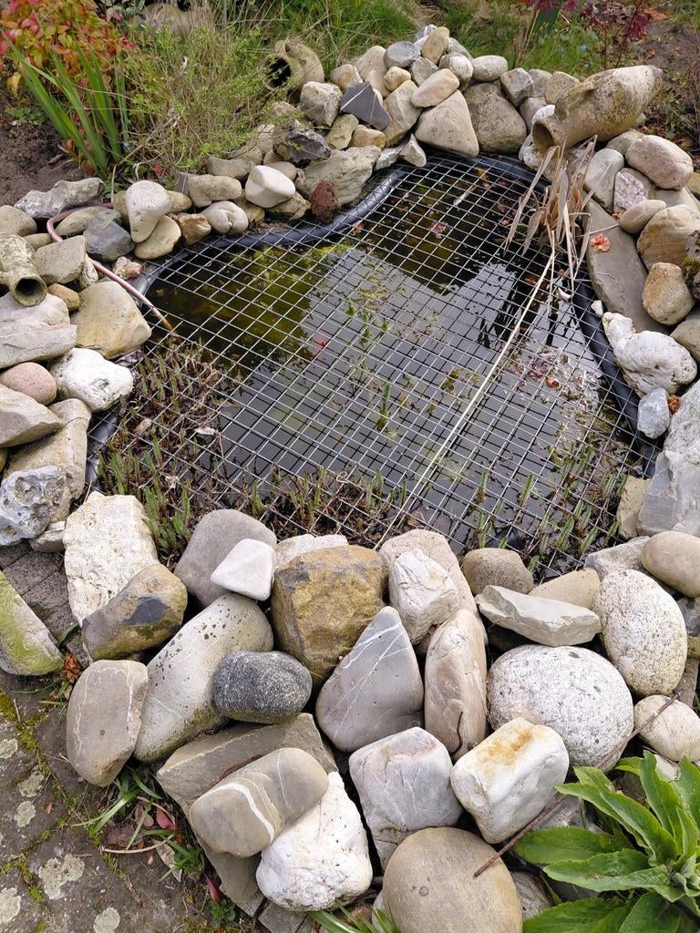 Te koop complete vijver met stenen, Tuin en Terras, Ophalen