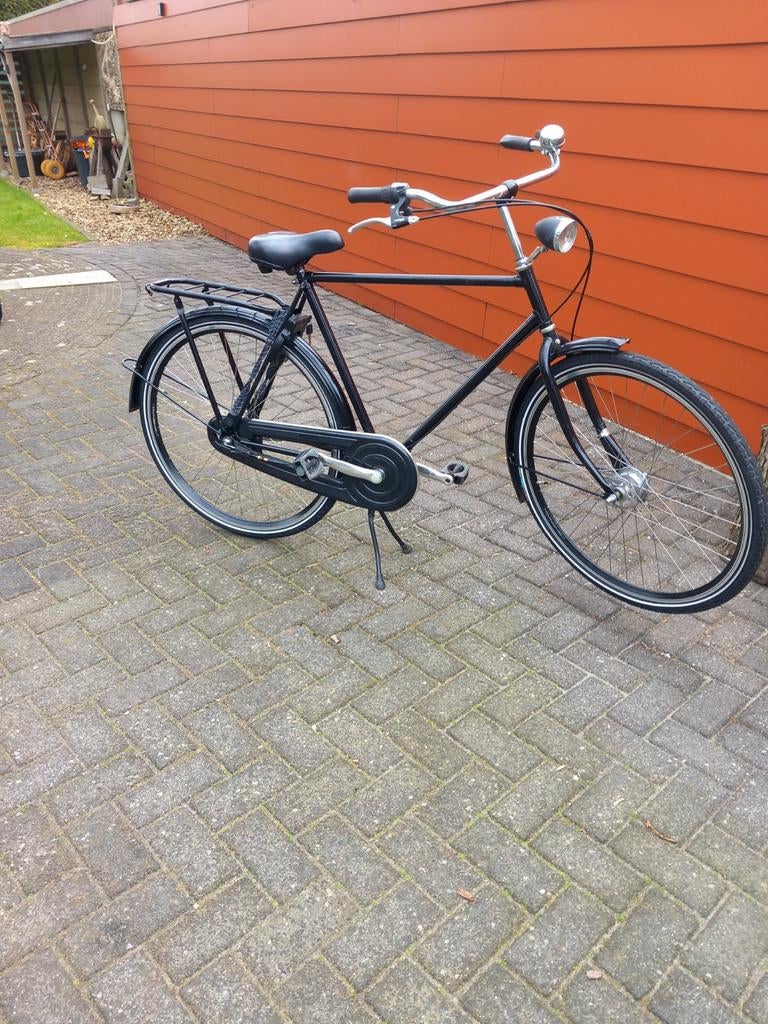 Zwarte heren fiets - Klassiek model, Ophalen, Gebruikt, Overige merken, Versnellingen