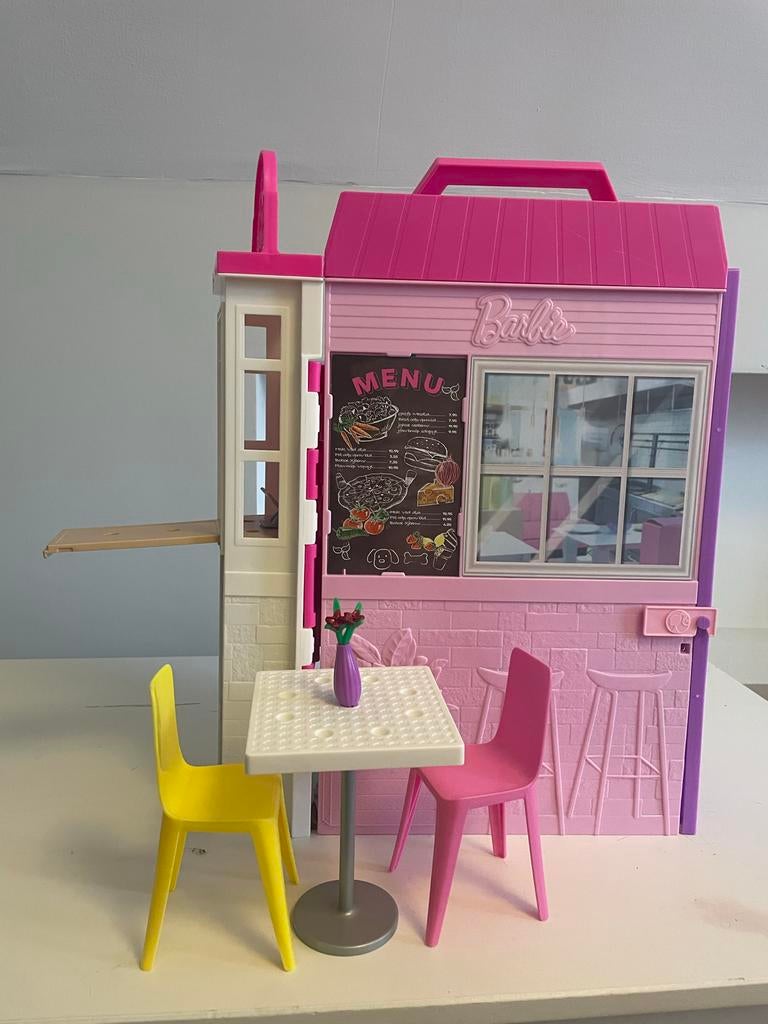 Barbie restaurant met toebehoren, Ophalen, Gebruikt, Barbie