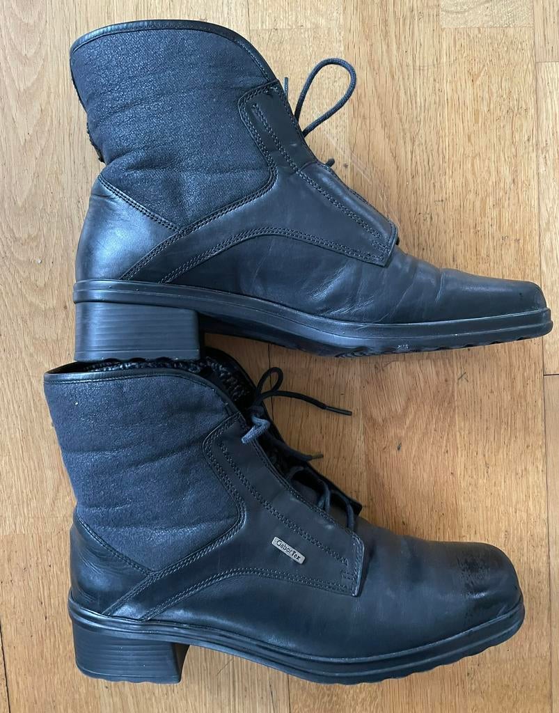 Gabor zwarte enkellaarzen, hoge schoenen maat 6,5 (40), Ophalen of Verzenden, Zo goed als nieuw, Zwart