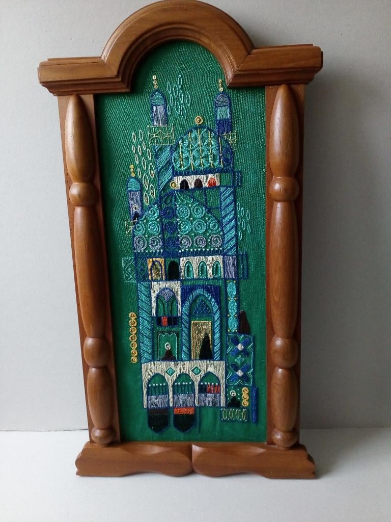 Noors/Scandinavisch borduurwerk/wanddecoratie., Ophalen of Verzenden, Zo goed als nieuw