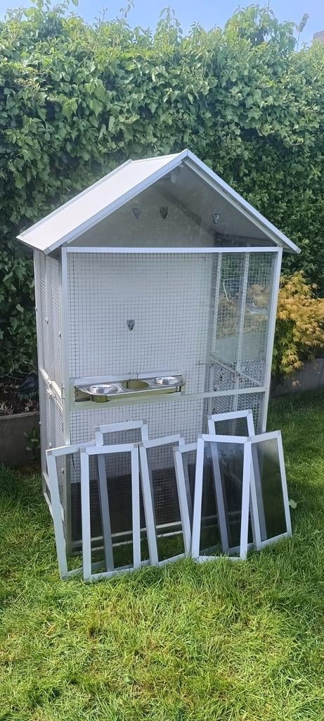 Volière Vogelkooi, Ophalen, Zo goed als nieuw, Aluminium, Volière