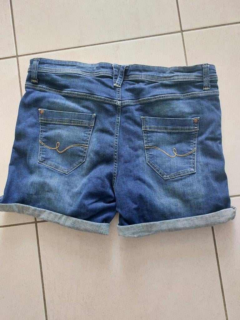 Korte blauwe jeans maat 46, Ophalen of Verzenden
