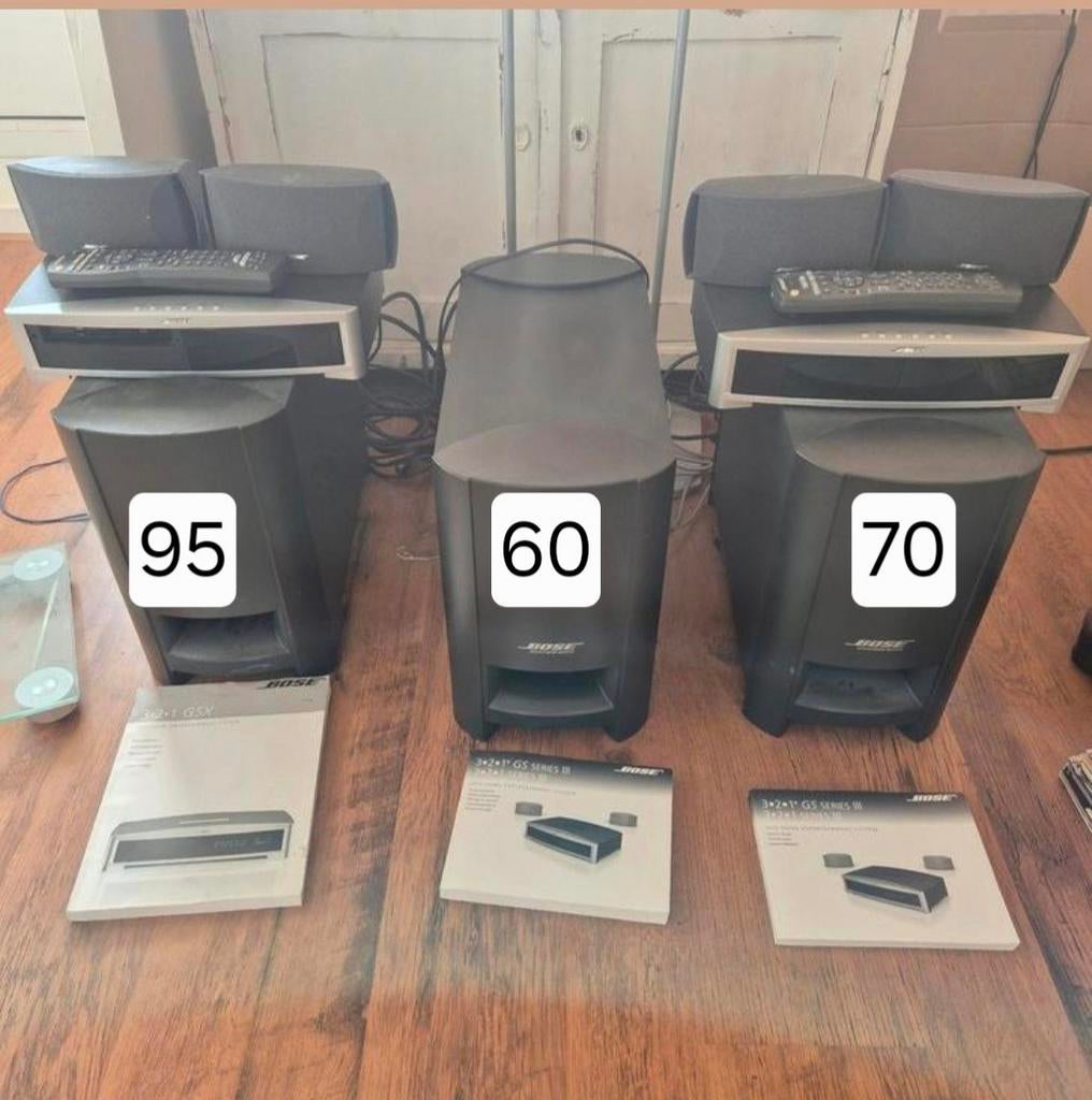 Bose 3 2 1, Ophalen of Verzenden, 70 watt of meer, Overige merken, Overige spelers