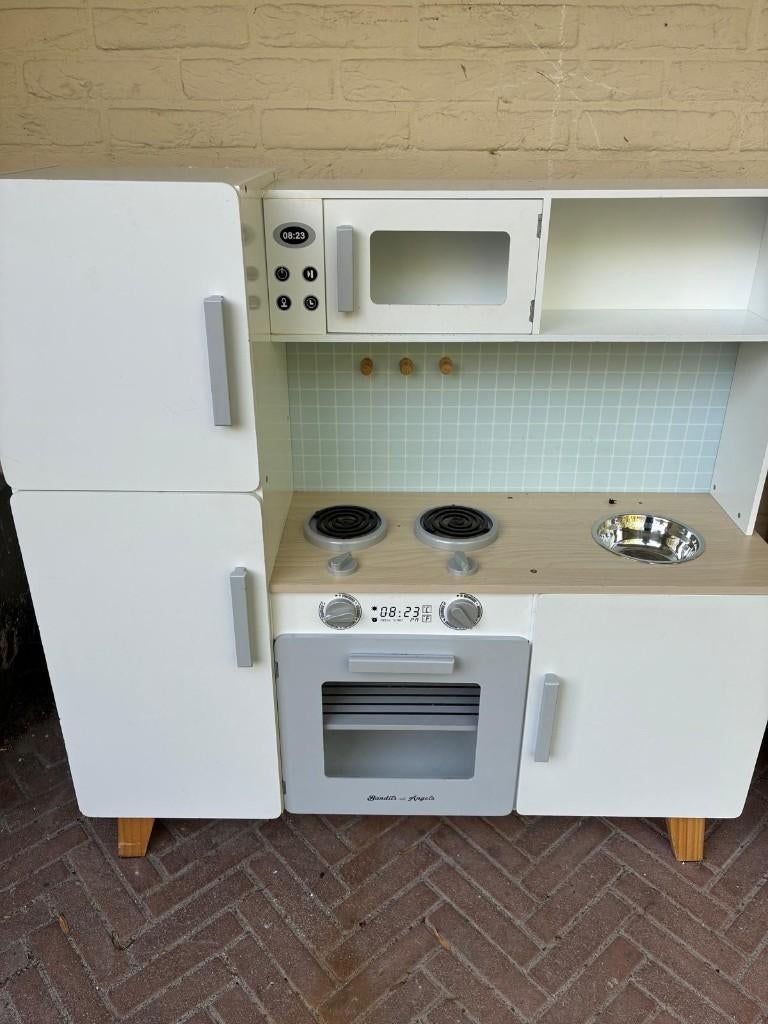 keuken, Ophalen, Gebruikt, Hout, Speelkeuken