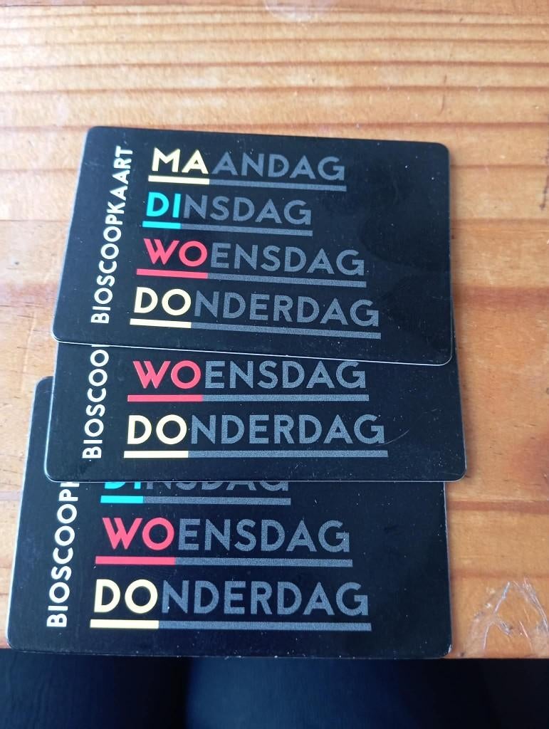 3 bioscoop bonnen, Drie personen of meer, Overige soorten, Overige typen